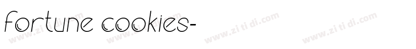 fortune cookies字体转换
